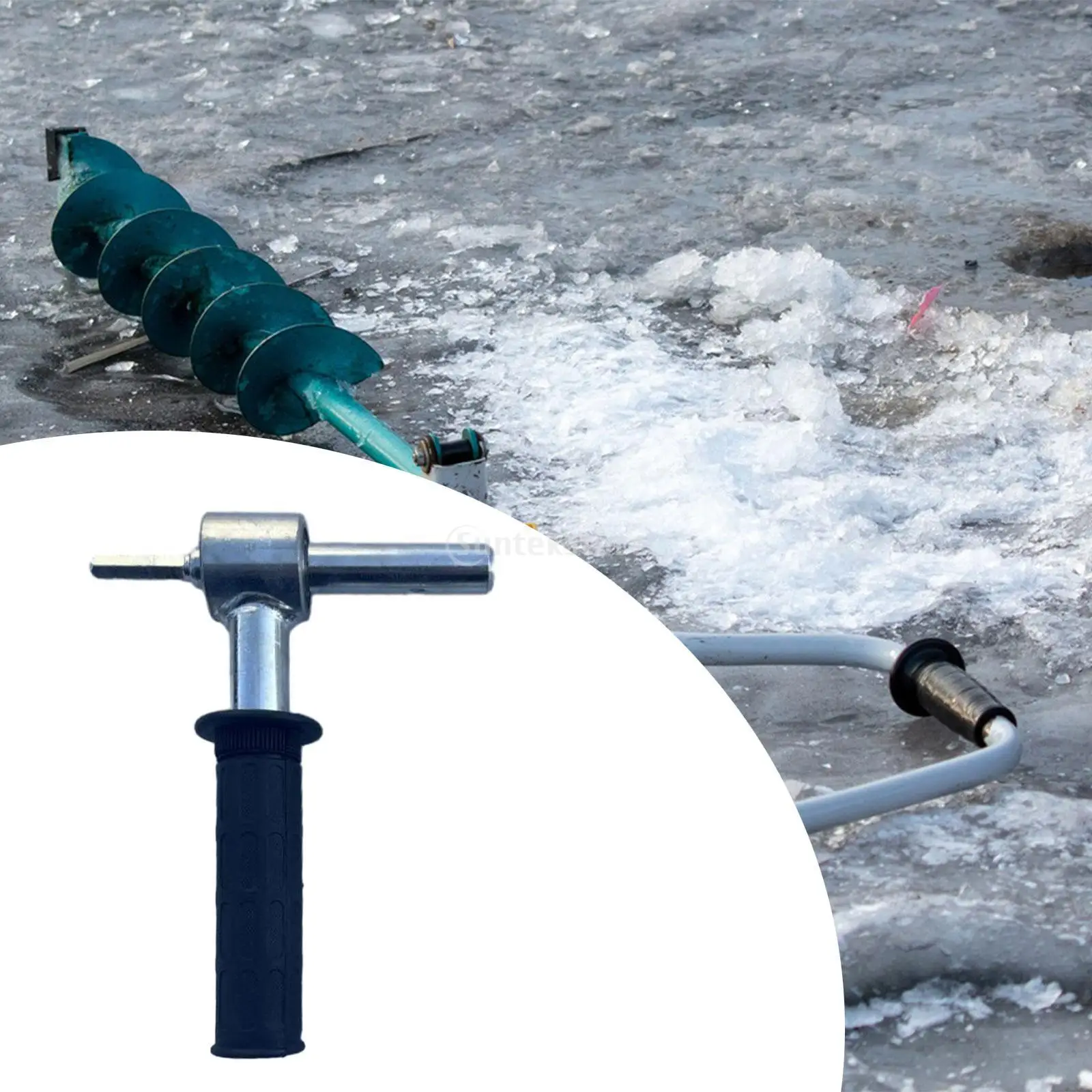 Ice Drill Adapter Ergonomic Drill Conversor for Camping Ice Fishing Ice Insert Sewing Outdoor Sports Setting up Ice Fishing Tent