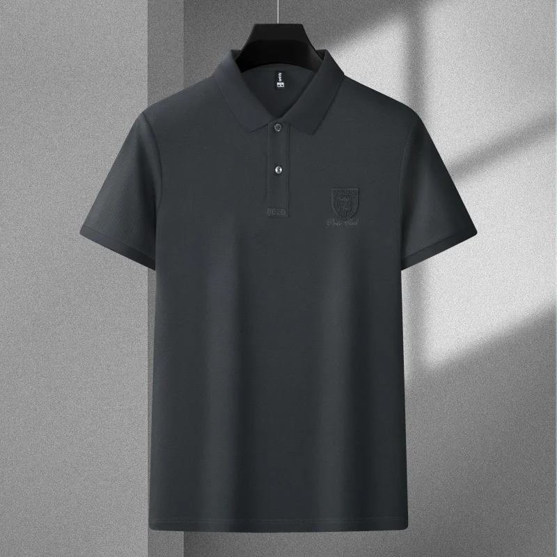 Men's summer high-quality embroidered Polo shirt new casual fashion breathable cool shirt T-shirt
