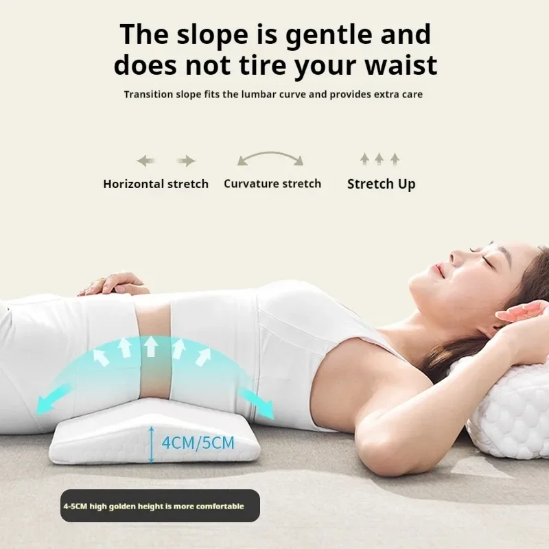 Lumbar Support Pillow, Back Support Foam Pillow Sleeping In Bed Waist Support Cushion Lower Back Pain Relief Bbl