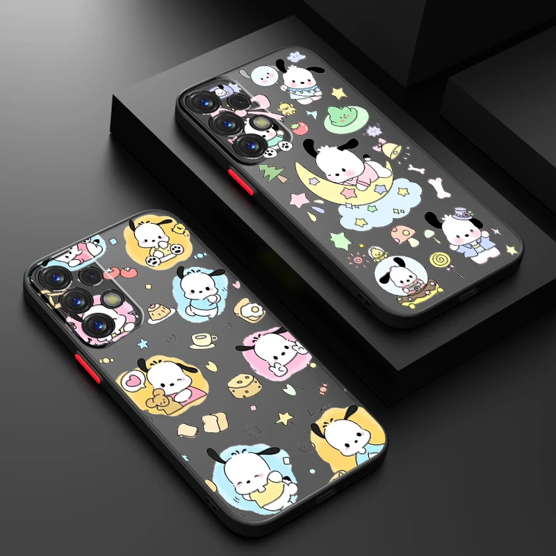 Sanrio Pacha Dog Cute Cartoon Frosted Translucent For Samsung A53 A52 A33 A32 A51 A71 A21S A13 A73 A50 A22 A12 5G Matte