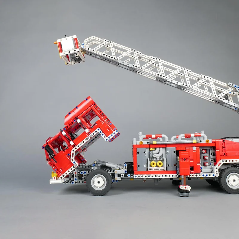 3502 stücke MOC Feuerwehrauto Technische Modell Bausteine Bau Montieren Weihnachten Geschenke Kreative Spielzeug Idee Ziegel Geburtstag