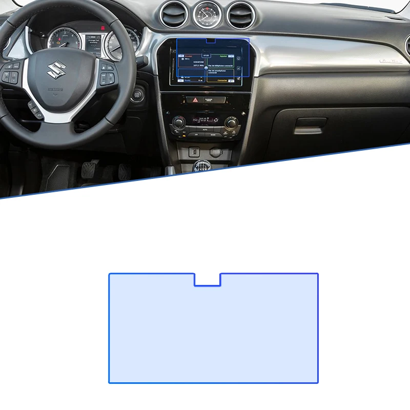 for Suzuki Vitara MK4 LY 2015 2016 2017 2018 2019 2020 2021 Car Navigation GPS Film Touch Full Screen Protector Tempered Glass