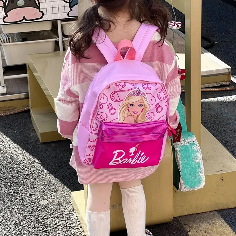 Anime Cartoon Kids Bag Kawaii Barbies The Movie Cute Primary School Student Backpack High Capacity Versatile Handbag Girl Gift