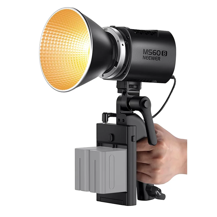 

MS60B LED Video Light 2.4G/APP Control 65W Metal Mini Compact COB Continuous Output Lighting Spotlight