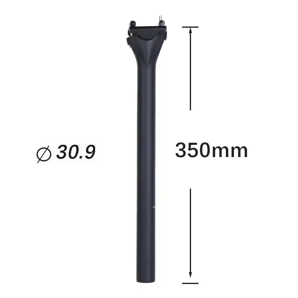 ELITAONE Carbon-Fahrrad-Sattelstütze, 135 g, leicht, 27,2/30,9/31,6 mm, unidirektional, matt, für Rennrad und MTB, Sattelstütze 63C