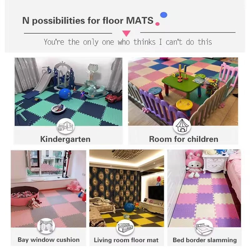 1.2cm Thick 30cm Puzzle Mat for Children Thick Baby Play Mat Kids Carpet Mats EVA Foam Rug Children Room Activities Mat for Baby