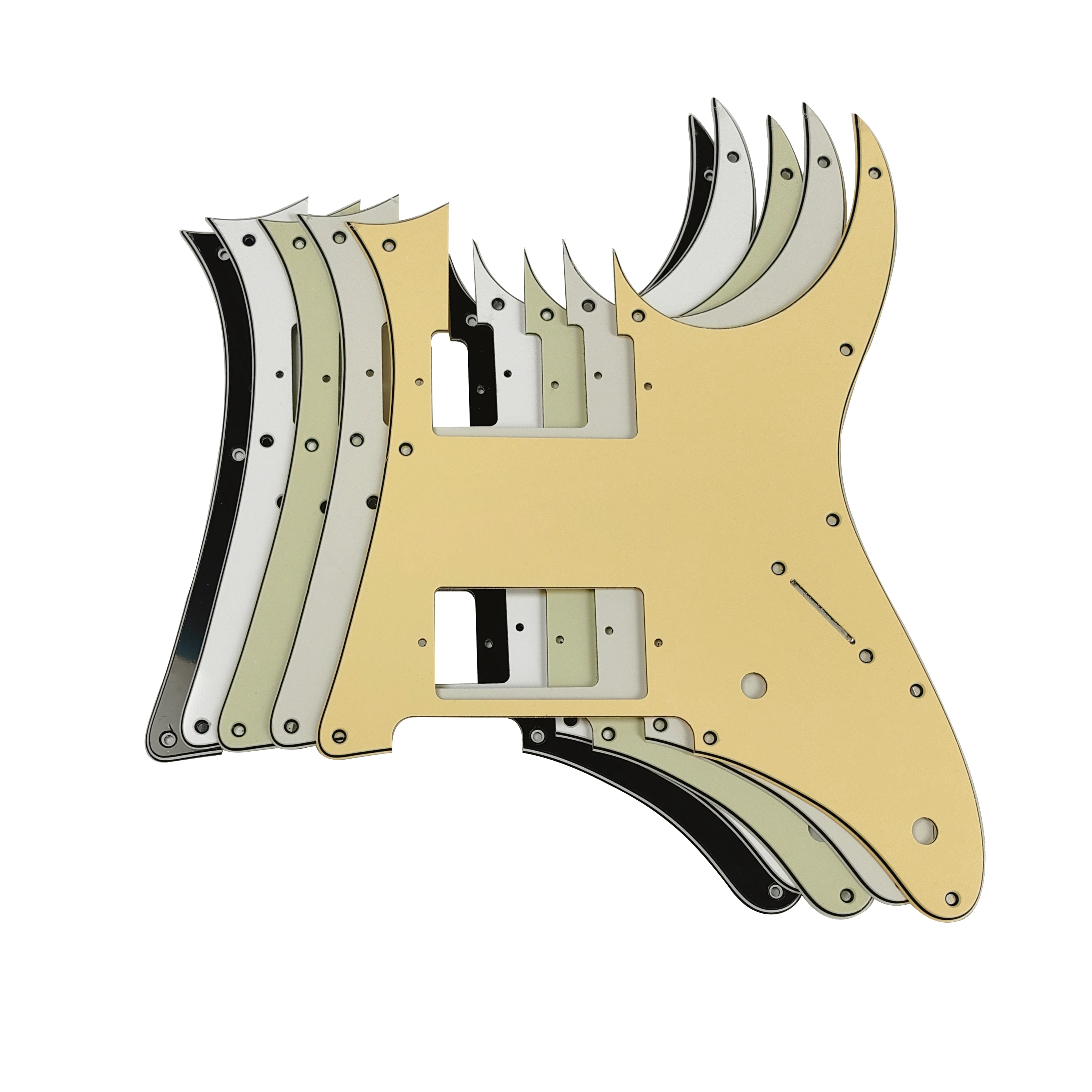 Pleroo peças de guitarra personalizadas-para mij banez rg350 dxz hh captadores guitarra pickguard cratch plate multicolor escolha # 1