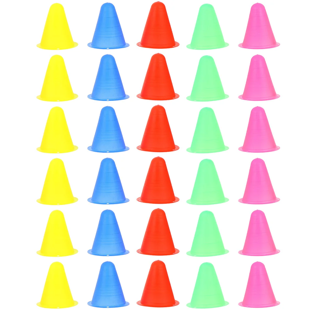 30 Pcs Roller Bollards Sports Training Cones Agility Soccer Party Favors Mini for Spot Marker Skating Markers Football Fitness