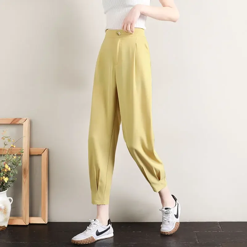 

Shorts Women Women's High Waist Loose Summer Cropped Casual Suit Women's Pants Ropa Mujer