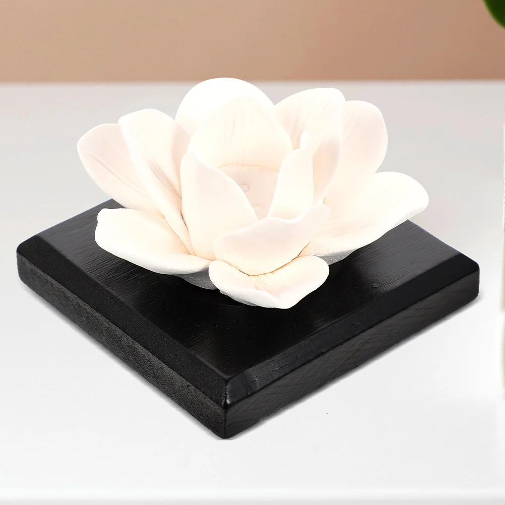

2Pcs Essential Oil Passive Flower Diffuser Porcelain Aromatherapy Diffuser Cute Desktop Decor for Office Home Car Mini Oil