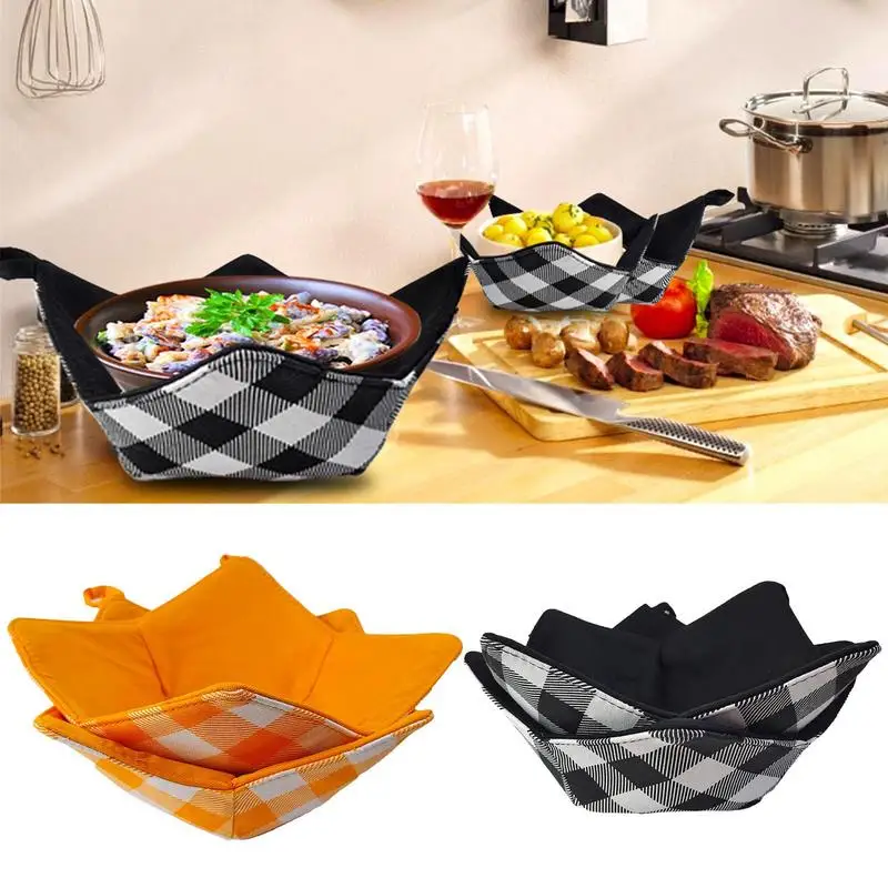 

Microwave Bowl Holder Microwave Safe Hot Bowl Grid Holders Multipurpose Soup Bowl Holder Hot Heat Proof Plate Holder