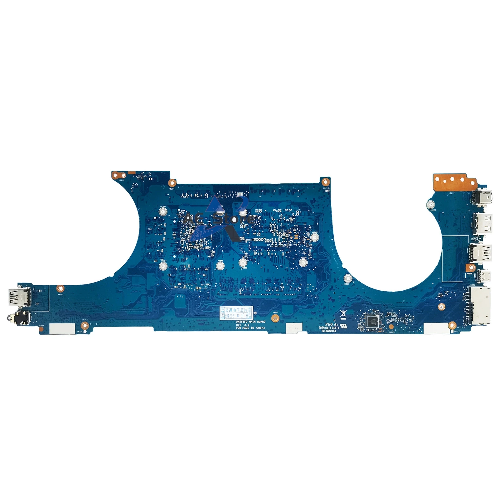 Motherboard UX563F untuk ASUS Zenbook Flip 15 UX563 UX563FD BX563FD RX563FD i5-10210U Motherboard Laptop i7-10510U GTX1050/4G 16GB