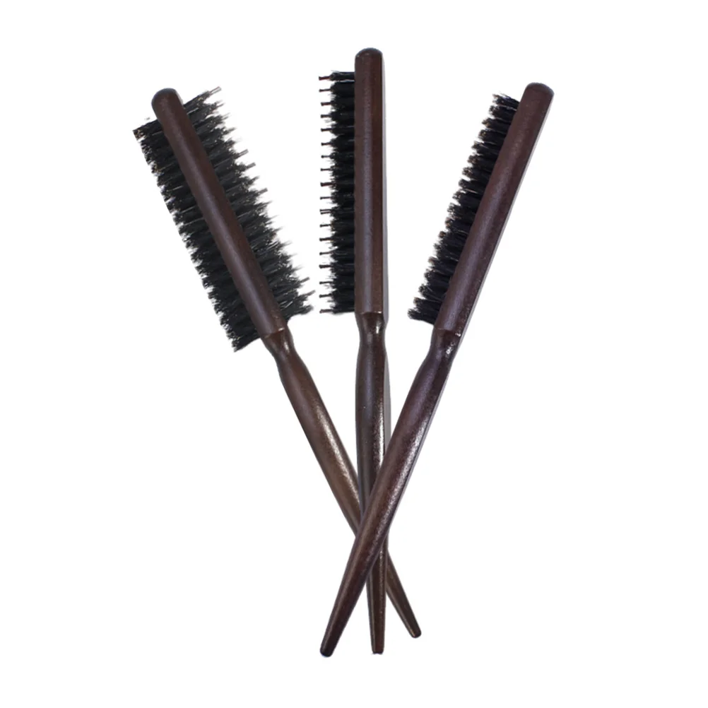 3 Pcs Hair Comb Parting Combs Tool Slick Back Brushes for Bun Wooden Women Travel