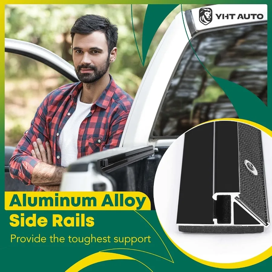 غطاء سرير شاحنة Soft Roll Up 5.8 FT 69.3 متوافق مع 1418 Chevy Silverado 1500 GMC Sierra 1500 19 LD Limited w Auto #3