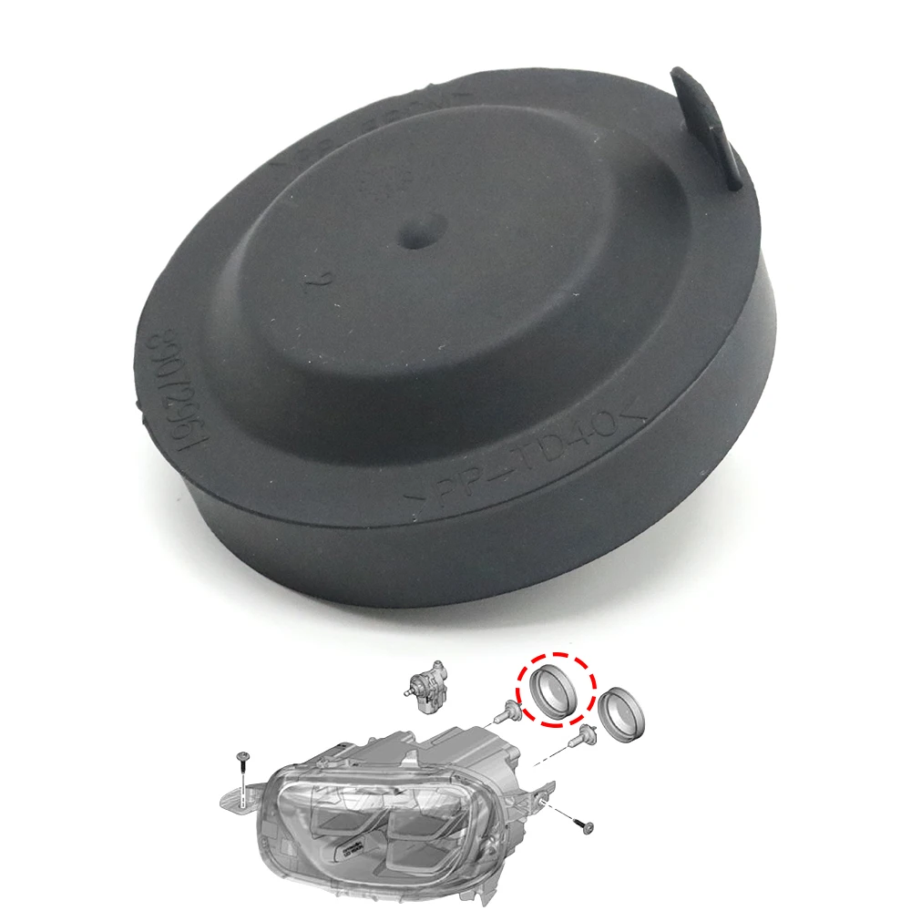 

Headlamp Bulb Sealing Cap Lid Headlight Dust Cover For Peugeot 207 208 2008 301 307 PARTNER EXPERT For Citroen C3 C4 C5 JUMPY