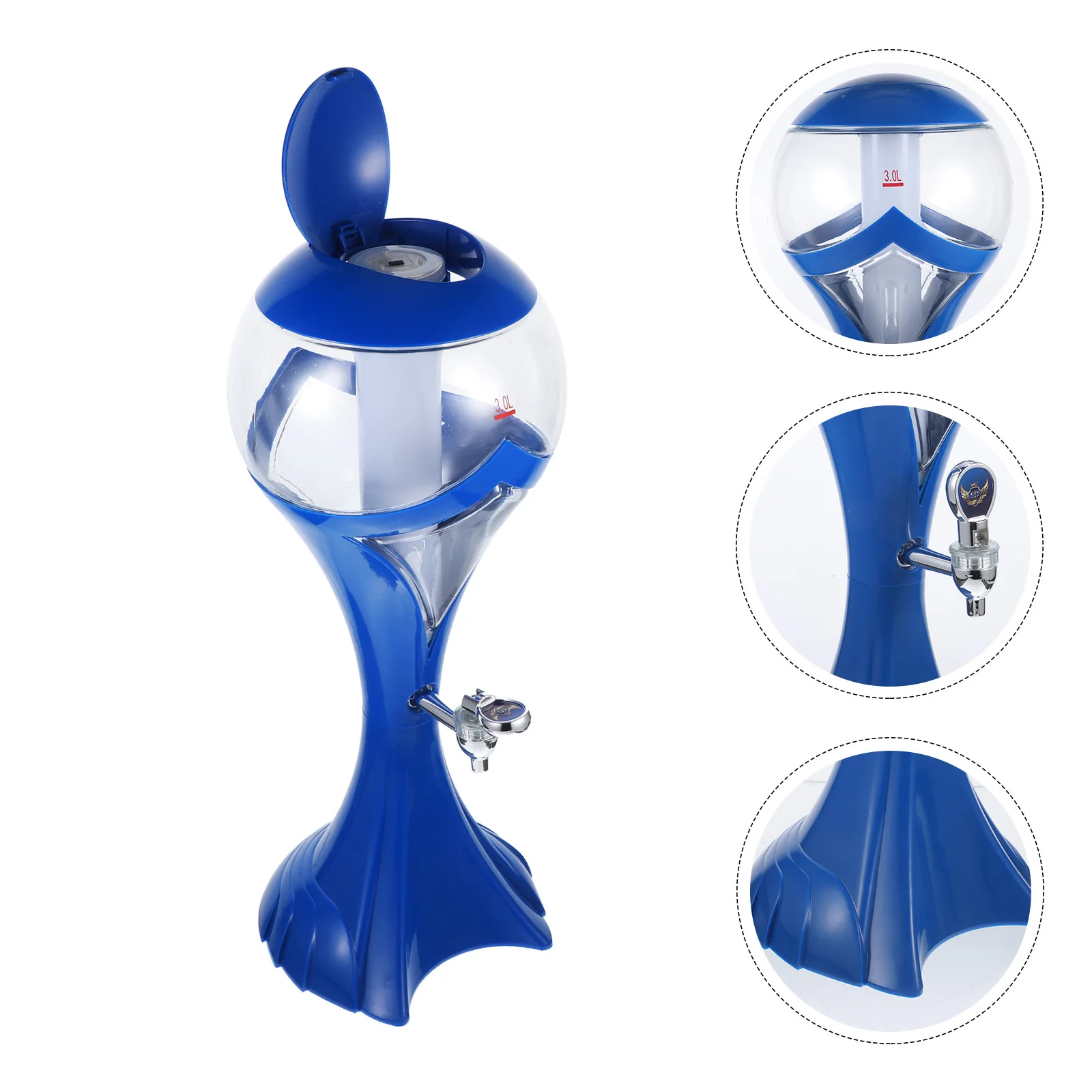 

1pc Luminous Cocktail Dispenser Beer Tower Beverage Bottle Faucet Summer Juice Dispenser Independent Design Fast