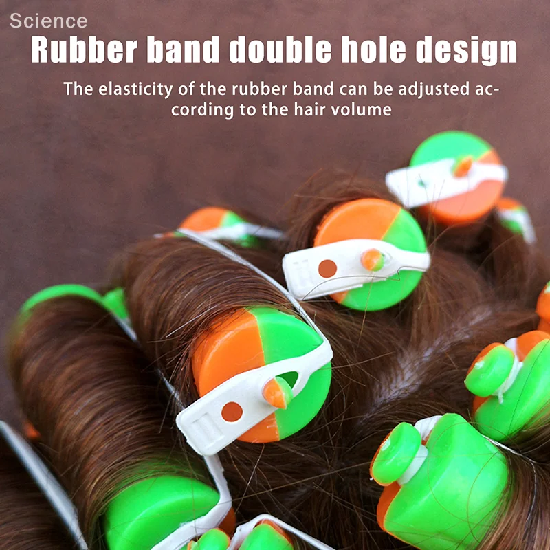 10Pcs Perm Curling Rods 8 Sizes Of Curling Irons Plastic Cold Wave Rods With Elastic Band For Women Long Short Hair DIY