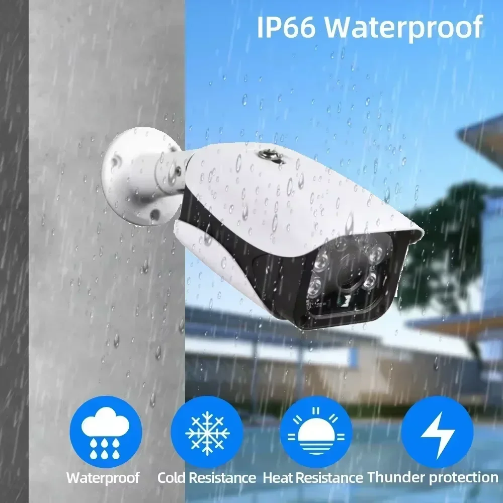 Tuya Smartlife 8MP نظام كاميرا مراقبة للمنزل كاميرات PoE IP سلكية في الهواء الطلق مع رؤية ليلية بالأشعة تحت الحمراء 4K 8CH NVR مع تسجيل 24-7