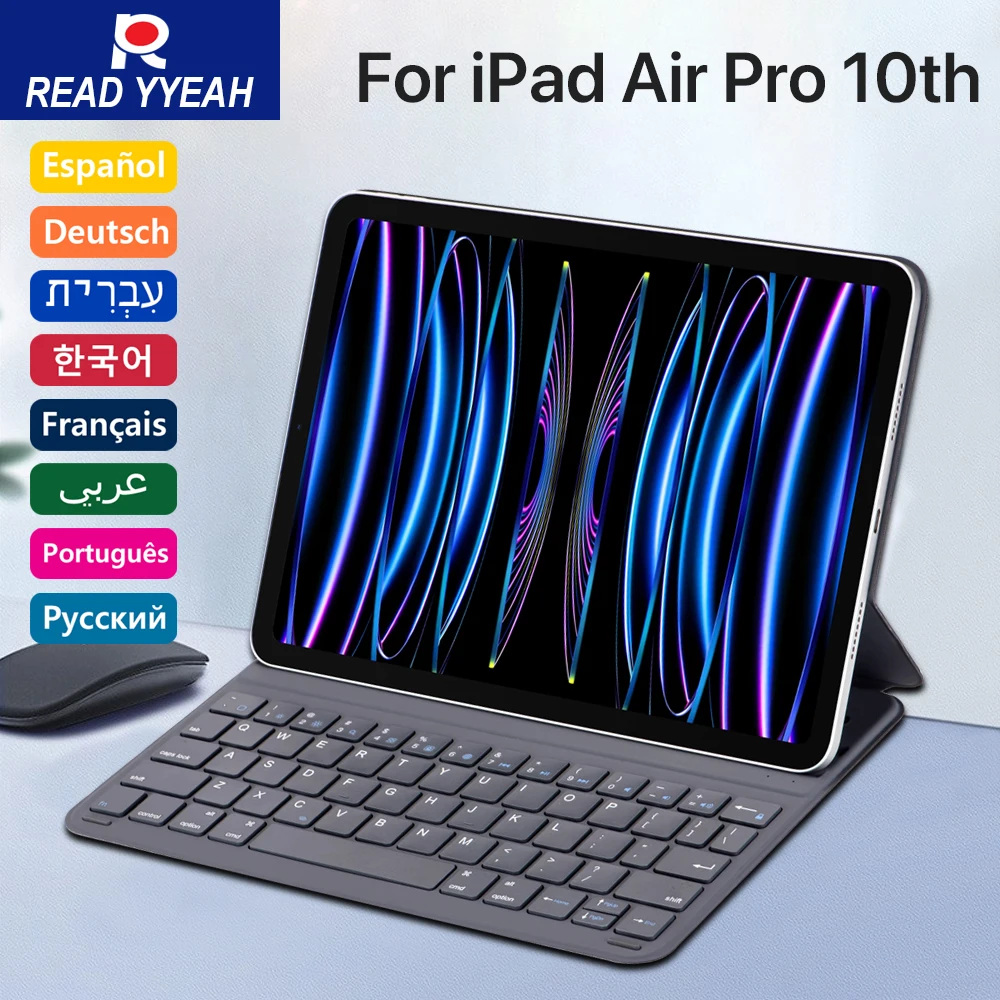 Magic Bluetooth Wireless Keyboard For iPad 2025 A16 iPad Air 4 5 Case Pro 11 12.9 2018-2022 iPad Case With Keyboard Tablet Stand