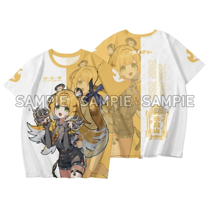 Game Zenless Zone Zero All Role Playing T-Shirt 2025 New 3D Seed Print Anime Tees Summer Men Women Harajuku Short Sleeve Y2k Top