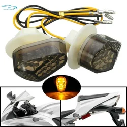 Universal 2Pcs Motorcycle Led Turn Signal Indicator Light Lamp Blinker For Kawasaki ZZR ZX6R ZX7R ZX9R ZX636 ZXI2R ZZR600 ZX12R