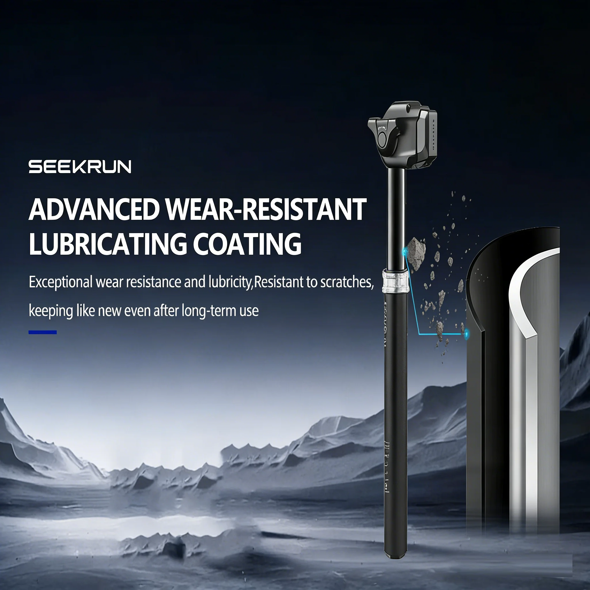 

SeekRun Wireless Smart S7 Seatpost 0.03S Rapid response Lift seat pole Wear resistant lubrication 100/125/150/175 Travel Dropper