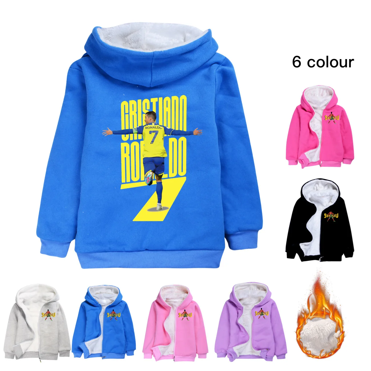 

Kids Winter Coat Kids CR7 Hooded Toddler Girl Clothes As New Year Gift for Fashion Boy Warm Winter Jacket 2-12Y3840