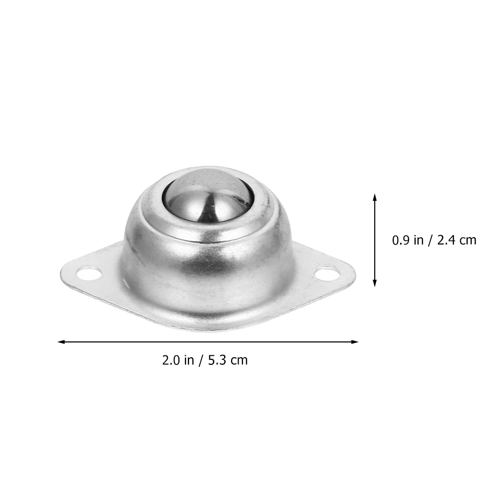 

8pcs Universal Ball Caster Carbon Steel Nylon Wheel Roller Balls Transfer Caster Smooth Degree Rotation Easy