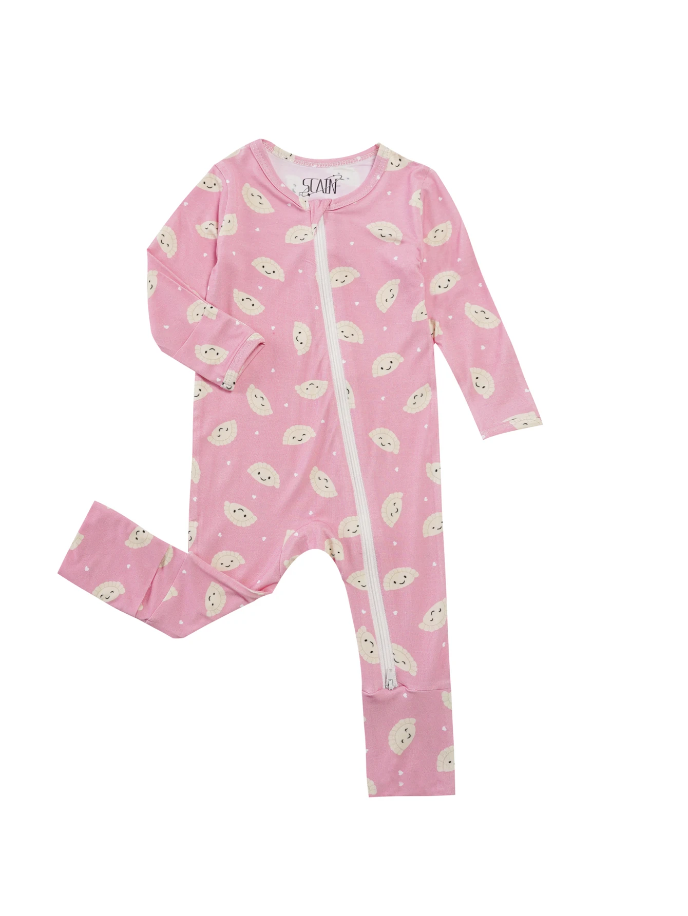 Infant Bamboo Fiber Onesie with Zipper Design, Suitable for All Seasons, Fits 0-24 Months, Can Be Worn Outdoors 6