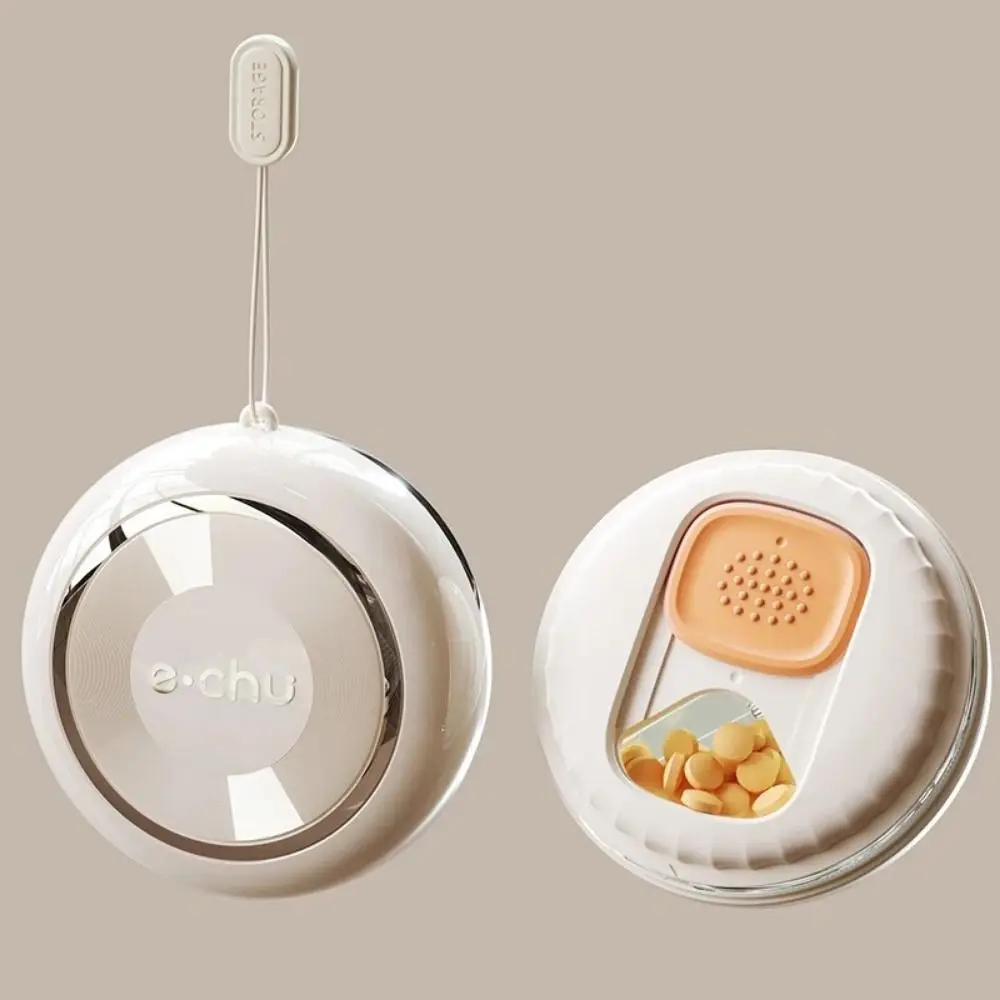 

Waterproof Small Pill Organizer Seal Ring Moisture-Proof Tablets Travel Box Detachable Rotate Portable Pill Dispenser