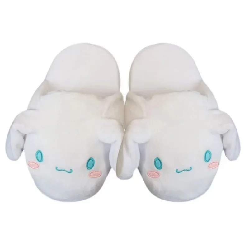 Cinnamoroll Cotton Slippers Ears Will Move Sanrio Fall and Winter Home Cute Couple Plush Thicken Keep Warm The Cotton Slippers