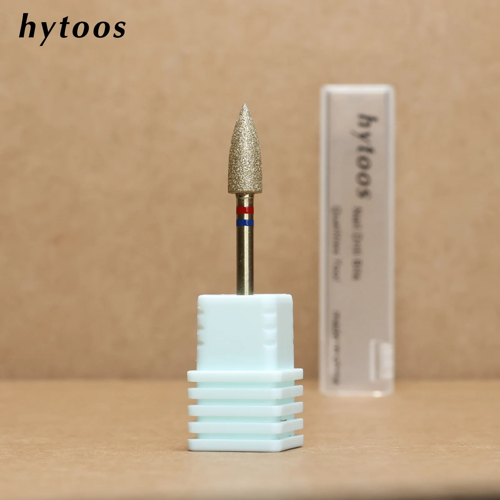 HYTOOS Pro Goldfarbene Diamant-Nagelbohrer, großer Kegel, russischer Nagelhautentferner, Hornhautentferner, Maniküre-Vorbereitungswerkzeug – Detail 7