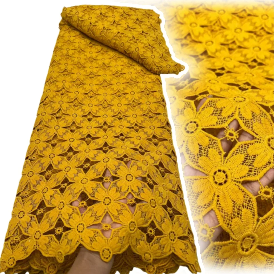 

Purple Nigerian Milk Silk Sequined Lace Fabric 2025 High-Quality African Water-Soluble Lace Fabric Ideal for Evening Gowns 2203