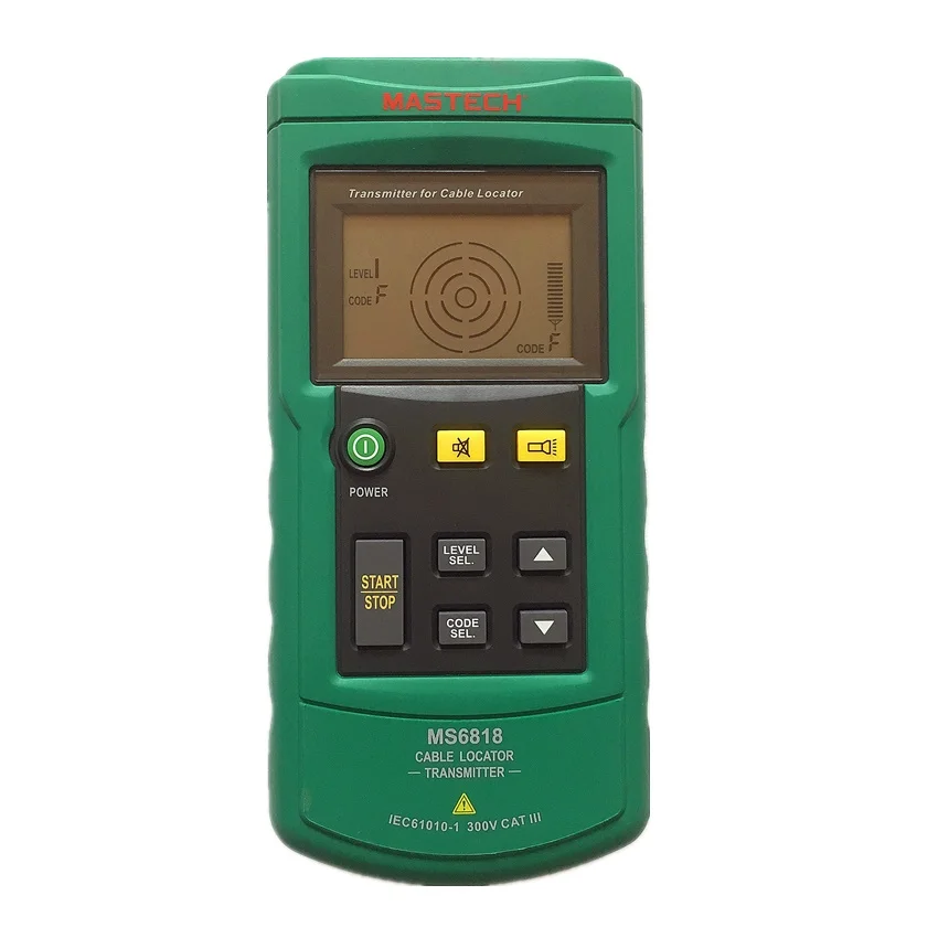 Mastech MS6818 Professional Wire Cable Tracker Metal Pipe Locator Detector Tester Line Tracker Separate Transmitter/Receiver