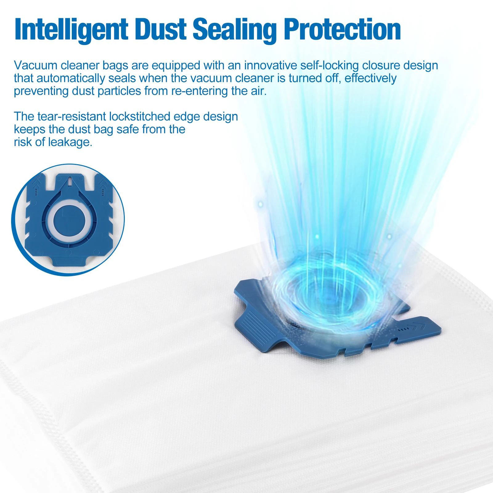 8x لأكياس Miele GN C1 C2 C3 مكنسة كهربائية S2 S5 S8 S5211 S5210 هوفر الغبار #3