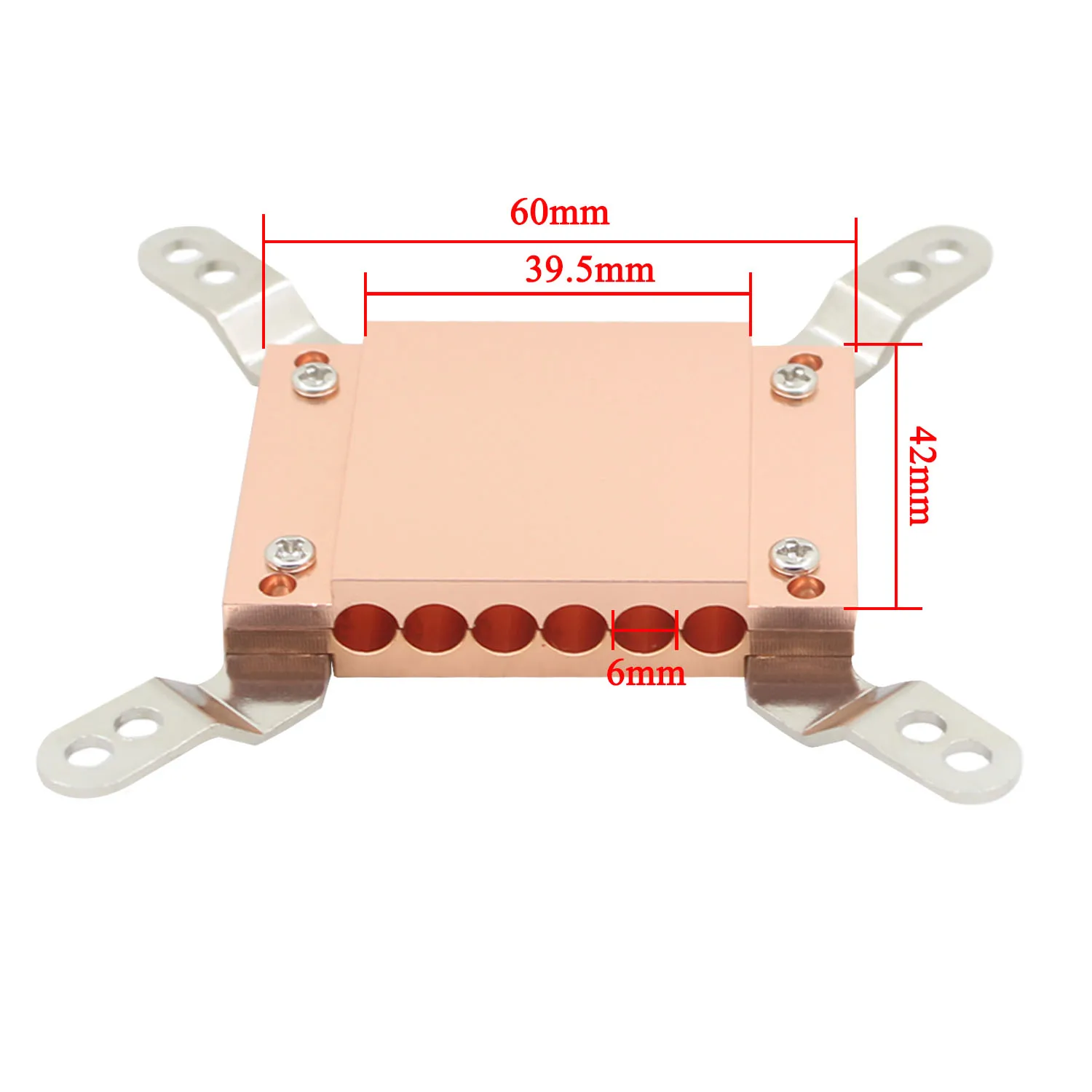 Imagem -05 - Fivela de Tubulação para Computador Cpu Tubo de Calor Briquetting Refrigerador Ventilador Dissipador de Calor Fivela Tubo Splint Braçadeira mm 1pc