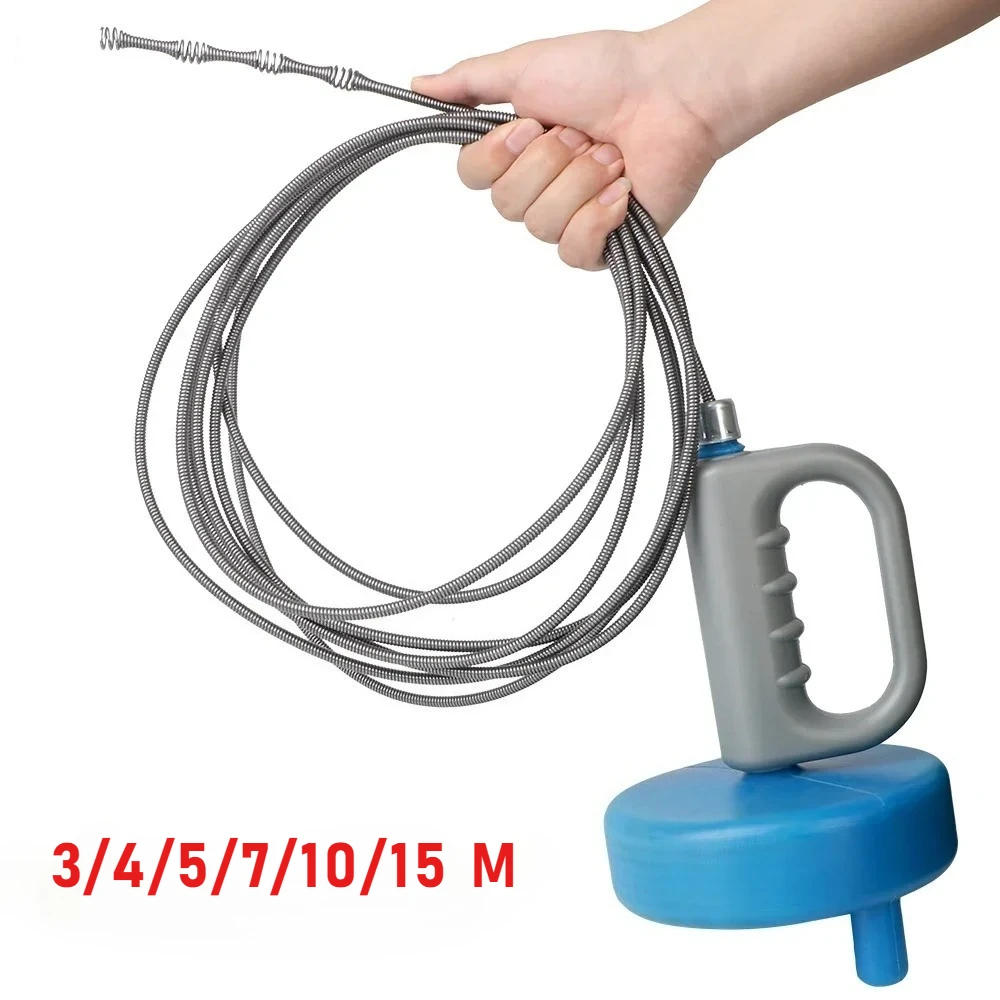 3/5/7/10 متر يده بالوعة استنزاف نعرات Unblocker الأنظف خط أنابيب انسداد مزيل المطبخ المرحاض المجاري انسداد تنظيف أداة