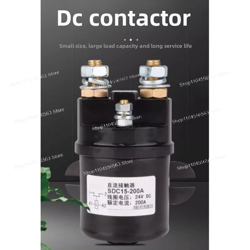 300A Rated High Current DC Starter Solenoid, Heavy Duty DC Contactor Relay for Forklift Hydraulic Pump Motor