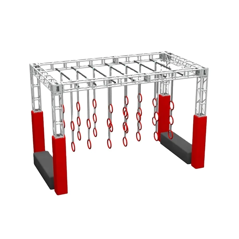 

American Ninja Warrior Course Sea of Multiple Rings Kids Ninja Obstacle for Sale