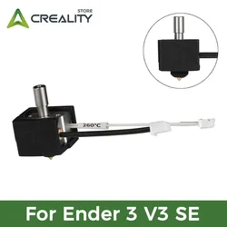 Creality Hotend Set Upgrade Heating Block Kit for Ender 3 V3 SE 24V 40W Heatbreak Cartridge Heater Throat Tube for Ender3 V3