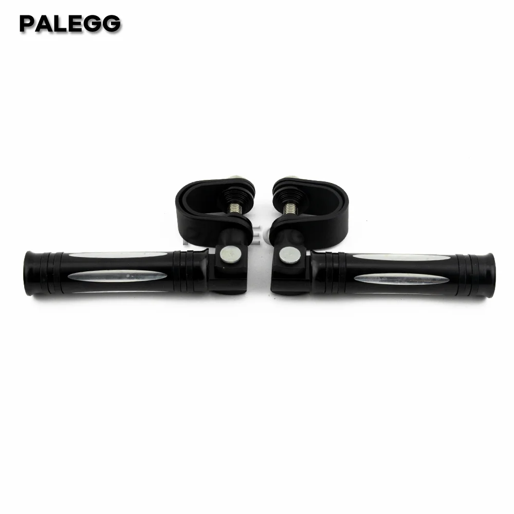 25mm-32mm Black Motorcycle Highway Foot Pegs Adjustable Engine Guard Crash Bar Footrest Mount For Harley Sportster Softail Dyna