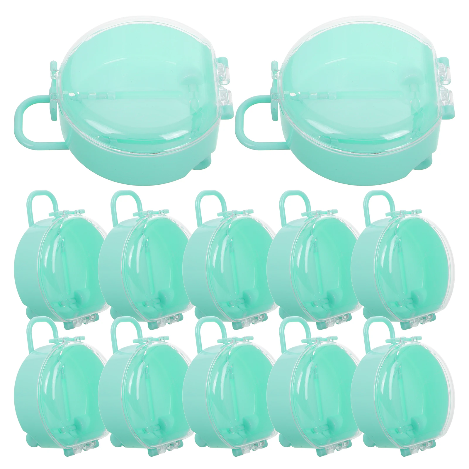

12PCS Mini Luggage Storage Boxes Lightweight Portable Suitcase Style Plastic ganizers for Kids Jewelry Candy Toy Dustproof