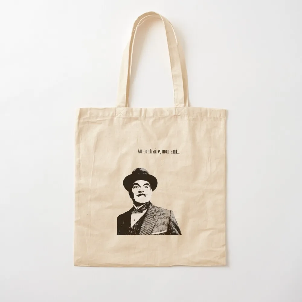 هرقل بوارو الأساسية تي شيرت حمل حقيبة حمل حقائب الرجال حقائب امرأة 2025 حقيبة قماش قنب أكياس قماش