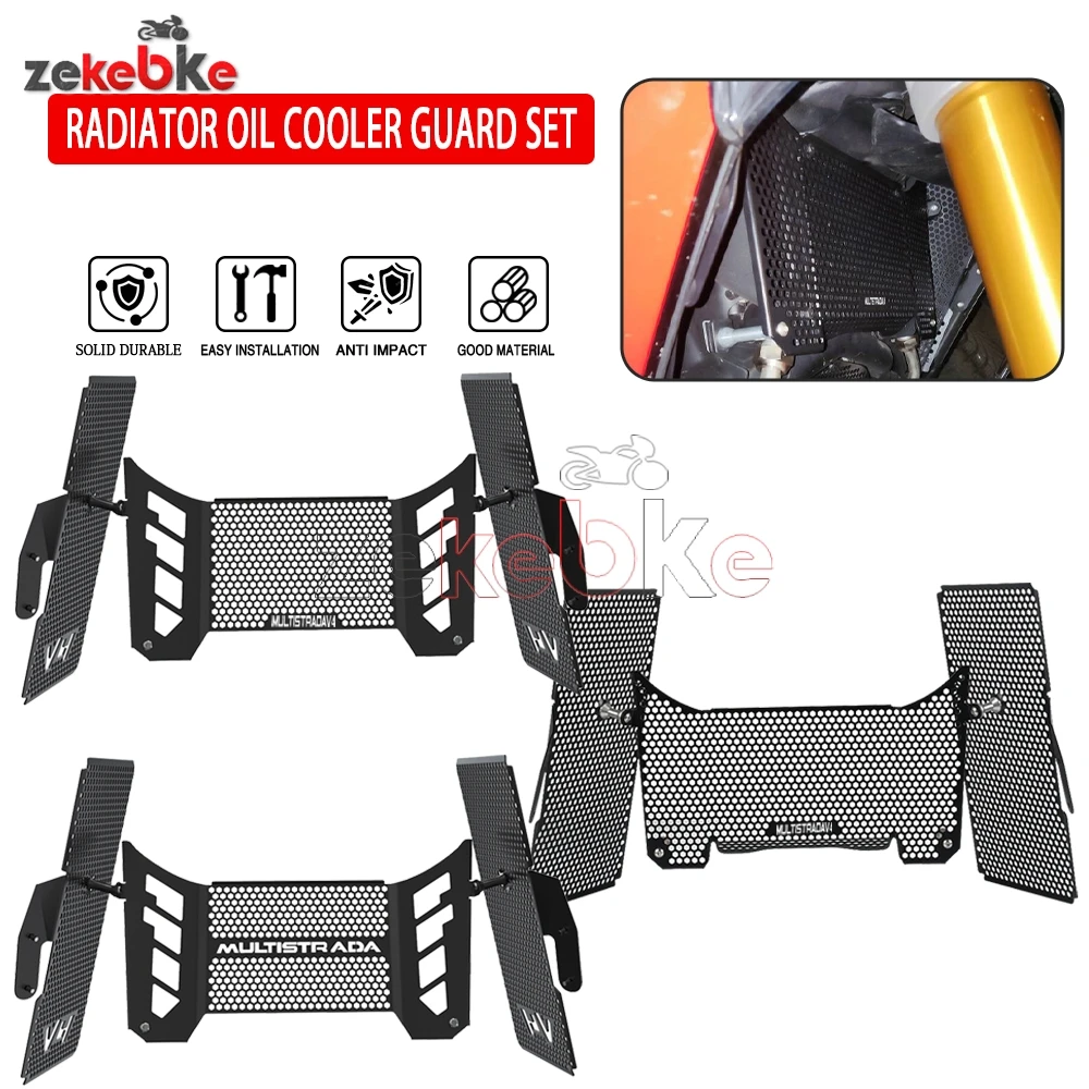 

Radiator Guard Protector Grille Cover FOR Ducati Multistrada V4 S V4S Sport 2021-2026 Multistrada V4 Pikes Peak 2021-2025 2026