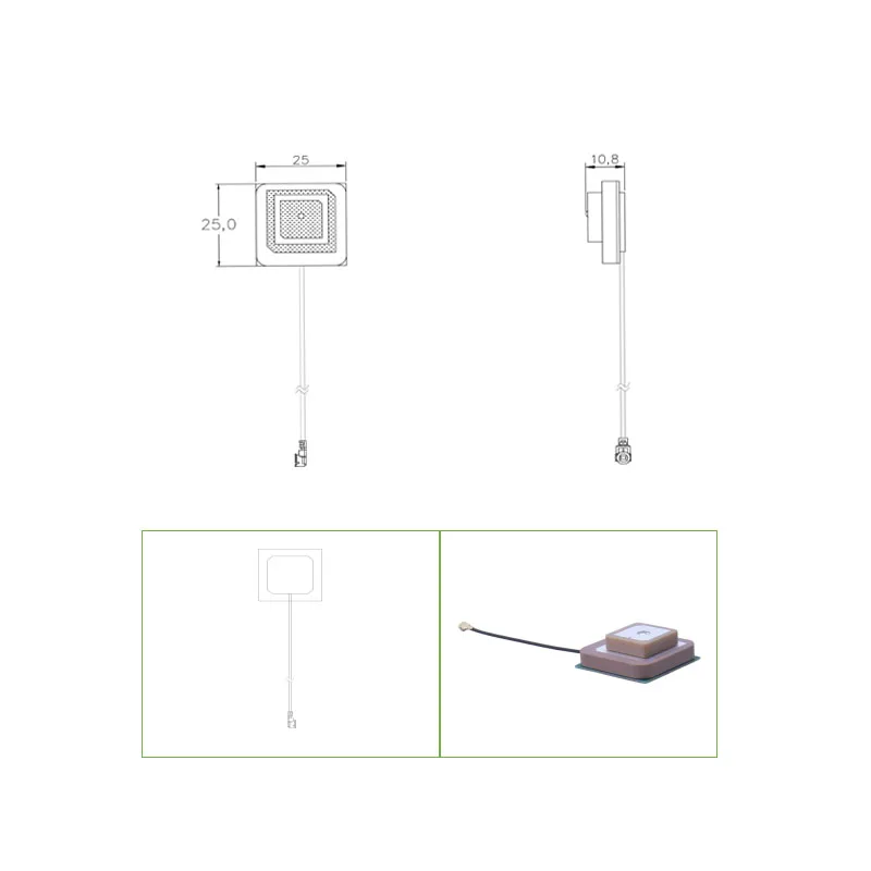 GNSS high precision positioning active passive ceramic antenna L1  L2  L5 dual frequency GPS Beidou navigation