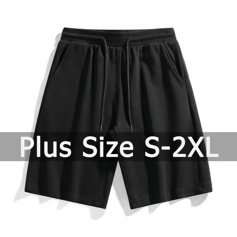 Letnie męskie wygodne szorty Plus Size bawełniane krótkie spodnie oddychające spodnie dresowe 2XL duże spodenki gimnastyczne szorty do koszykówki plaży