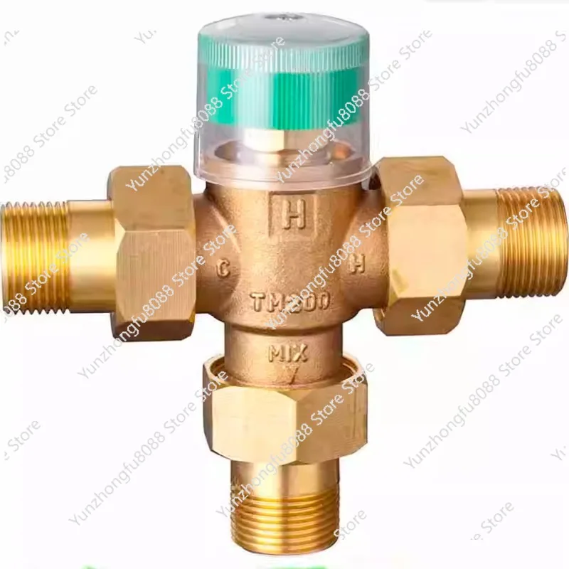 

Бронзовый термостатический клапан, 4 минуты, 6 минут, 1 дюйм, термостатический смесительный клапан с защитой от ожогов, инженерный трубопроводный клапан