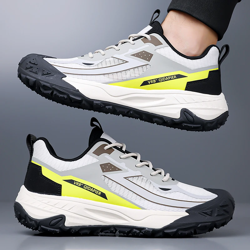 

2026 New Summer Outdoor Sports Shoes Thick Soled Lightweight Casual Shoes Breathable Anti Slip Wear-Resistant Hiking Shoes