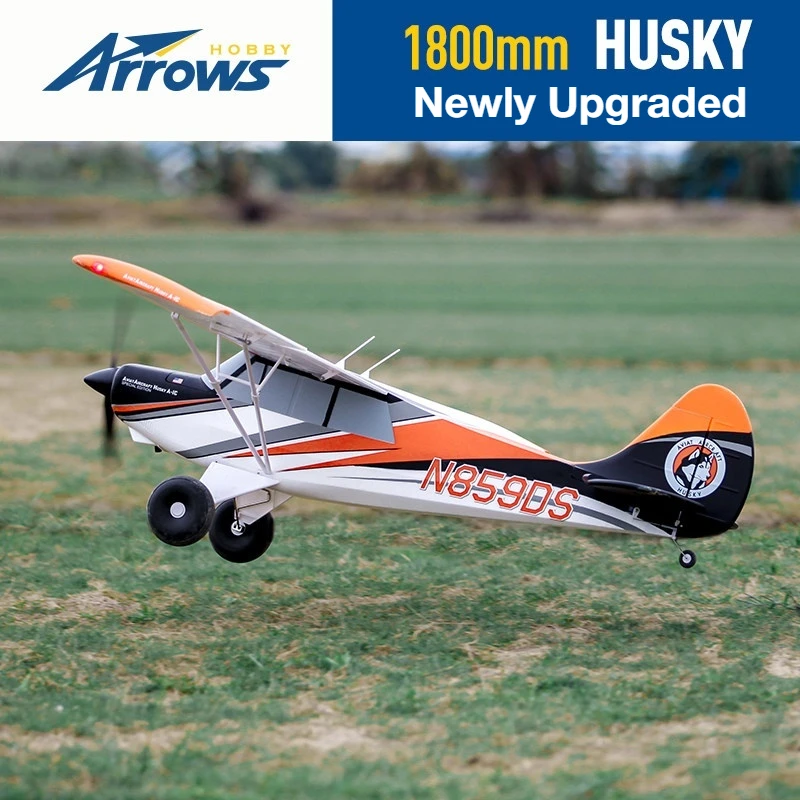 

Электрический самолет Blue Arrow 1800 мм HUSKY Ultimate Edition, большая сборная модель с дистанционным управлением для начинающих, с фиксированным крылом