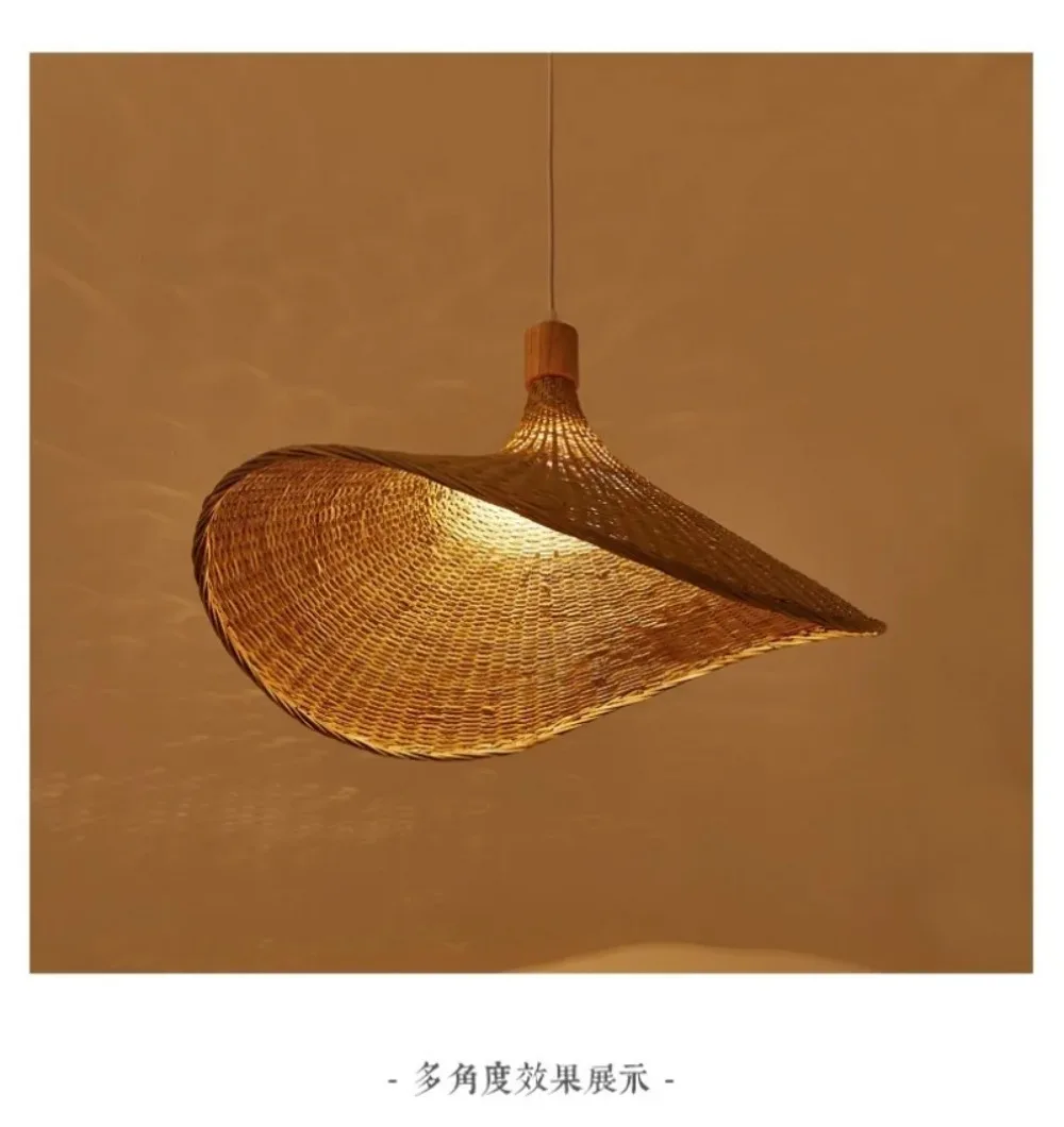 Decorazione in bambù naturale intrecciato copertura per illuminazione paralume paralume lampada a sospensione lampada da soffitto all\'ingrosso King